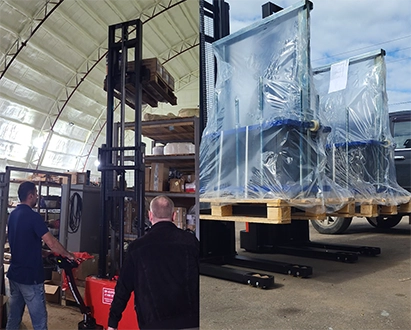 Тест-драйв складской техники на нашем складе в Октябрьском